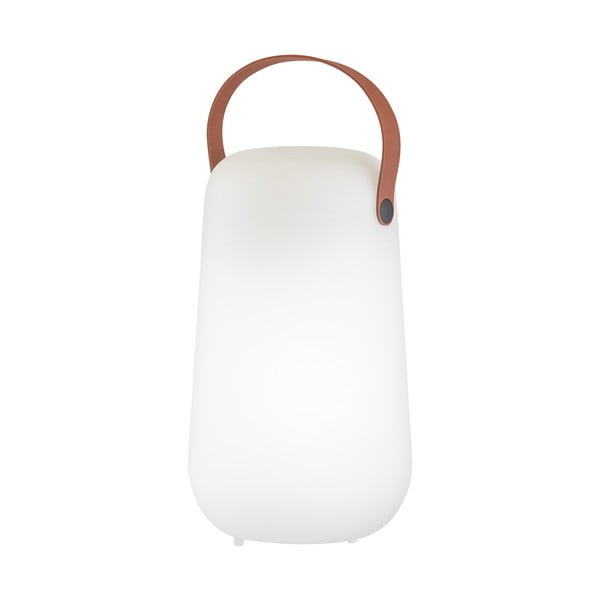 Balta/brūna LED galda lampa (augstums 26 cm) Collgar – Fischer & Honsel