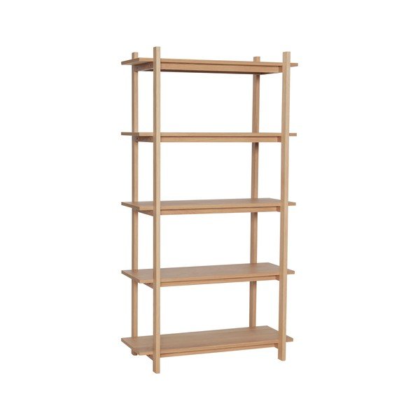 Dabīga toņa plaukts ar ozolkoka imitāciju 80x150x39 cm Epoch – Hübsch