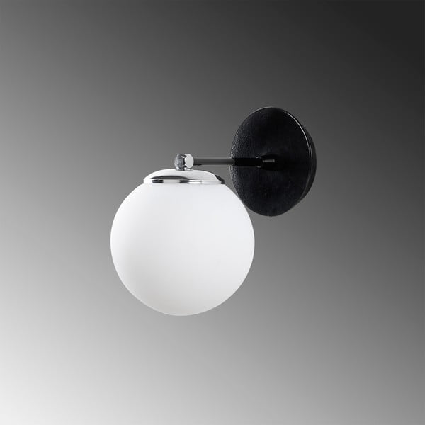 Melna ar baltu sienas lampa Opviq lights My Legend-image-1