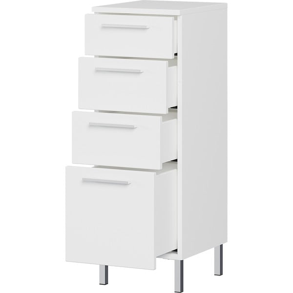 Balts zems vannas istabas skapītis 30x86 cm Arvada – Germania-image-2