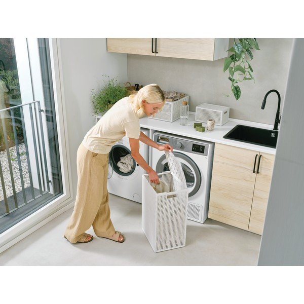 Krēmkrāsas veļas grozs no pārstrādātas plastmasas 60 l Kaya – Curver-image-1