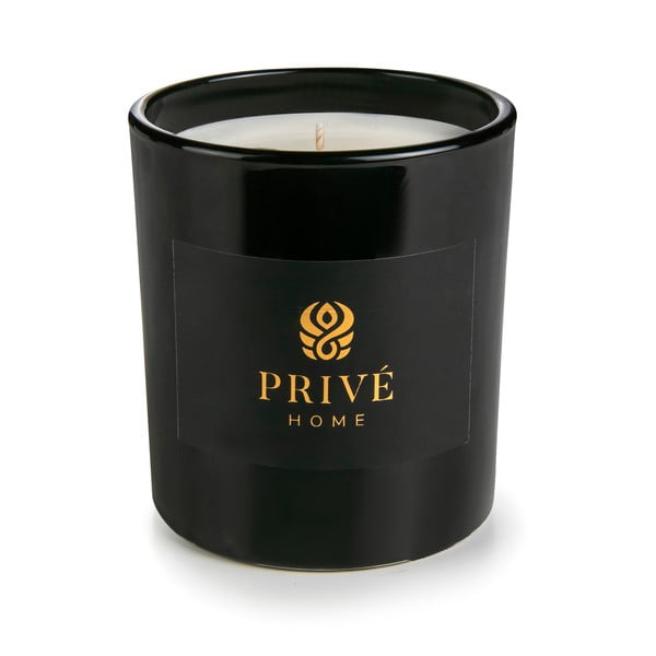 Aromātiskā sojas vaska svece degšanas laiks 60 h Safran-Ambre Noir/Black Wood – Privé Home-image-2