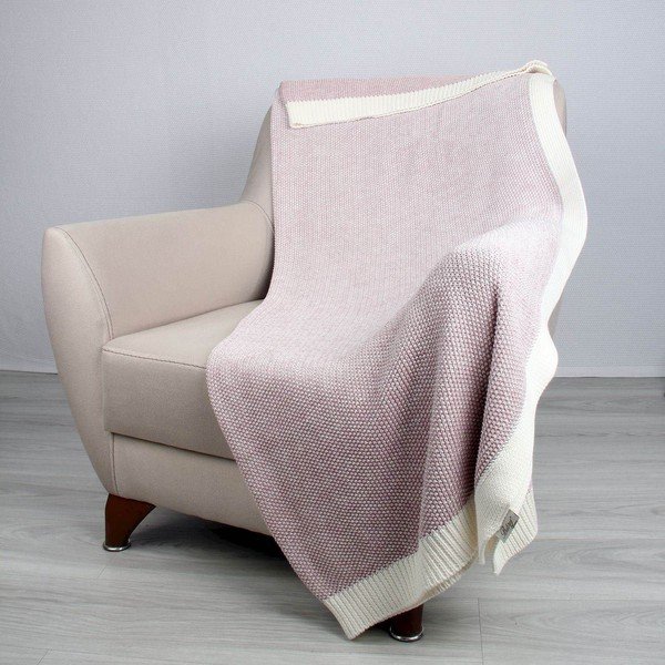 Rozā kokvilnas pārklājs Homemania Decor Clen, 130 x 170 cm-image-1