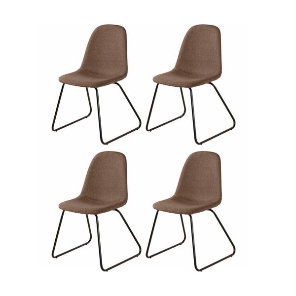 4 brūnu ēdamistabas krēslu komplekts Støraa Colombo