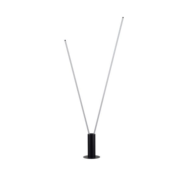 Matēti melna metāla LED stāvlampa ar saliekamu konstrukciju (augstums 181 cm) Kimolia – Nova Luce