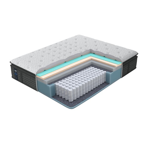 Mīksts matracis Sealy Premier Plush Black Edition, 140 x 200 cm-image-2