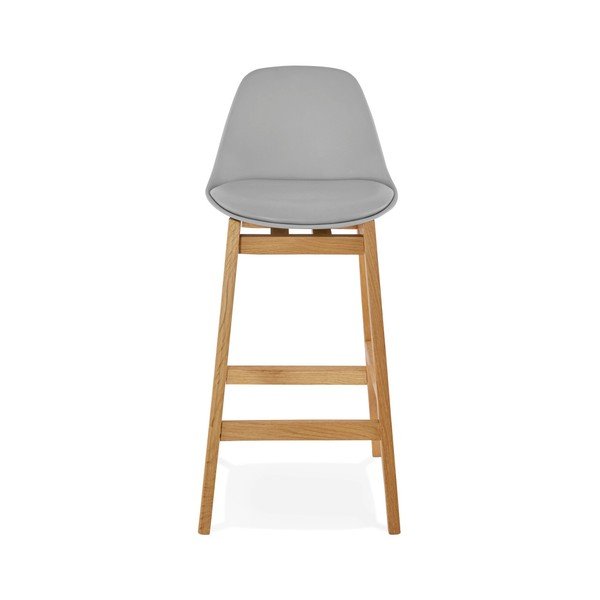 Pelēks bāra krēsls Kokoon Elody, augstums 86,5 cm-image-3