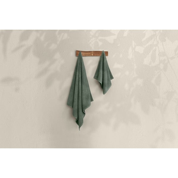 Zaļi kokvilnas dvieļi (2 gab.) – Foutastic-image-3