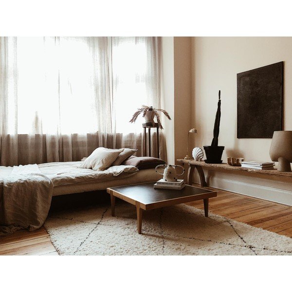 Izvelkamais dīvāns Karup Design Fresh Natural Clear/Bordeaux-image-1