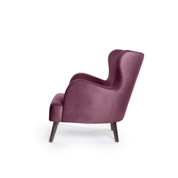 Violets samta atpūtas krēsls ar atzveltni Noemye – Bonami Selection-image-3