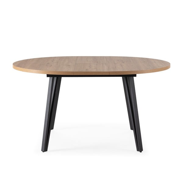 Dabīga toņa apaļš izvelkams ēdamgalds ø 120 cm Cleo – Marckeric-image-3