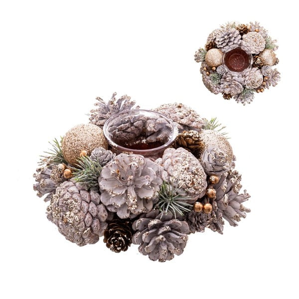 Plastmasas/stikla svečturis – Casa Selección-image-1