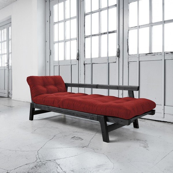 Dīvāns gulta Karup Step Black/Passion Red-image-2
