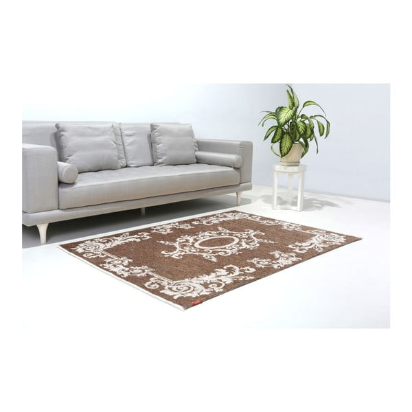 Abpusējs balts un brūns paklājs Vitaus Ally, 77 x 200 cm-image-2