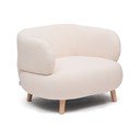 Bēšs atpūtas krēsls no buklē auduma Luisa – Kave Home