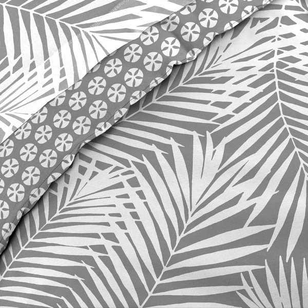 Pelēks vienguļamais kokvilnas segas pārvalks 140x200 cm Botania – douceur d'intérieur-image-2