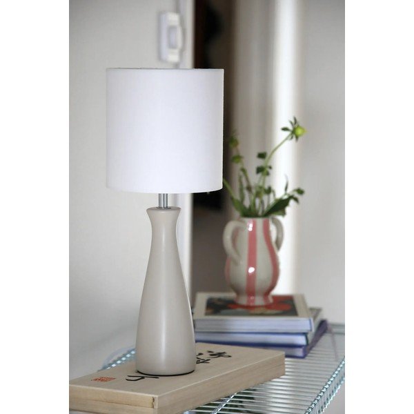 Krēmkrāsas galda lampa ar auduma abažūru (augstums 42 cm) Birillo – Markslöjd-image-4