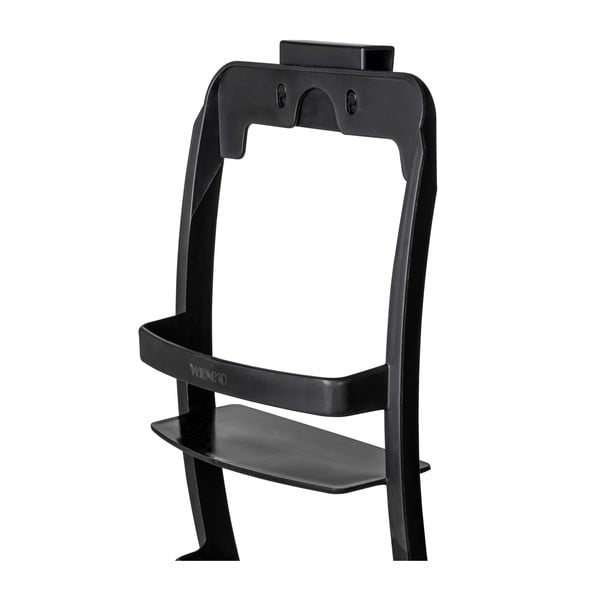 Melns plastmasas piekarināms vannas istabas plaukts ar uzstādīšanu bez urbšanas Universal – Wenko-image-4