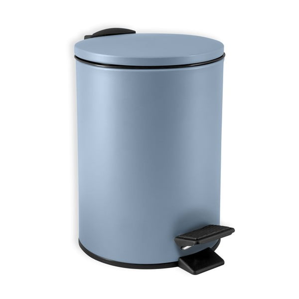 Gaiši zila tērauda atkritumu tvertne ar pedāli 3 l   Adelar – Spirella