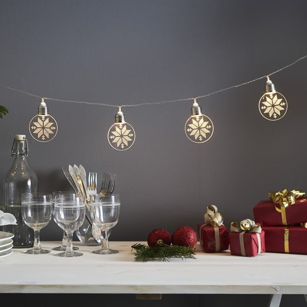 Lampiņu virtene ar Ziemassvētku motīvu spuldžu skaits 10 gab. garums 180 cm Ornament – Star Trading