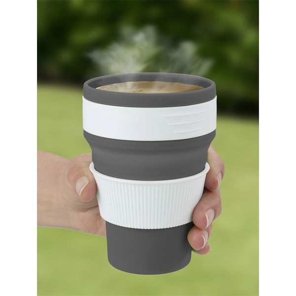 Balta/pelēka ceļojumu krūze 0.35 l – Maximex-image-4
