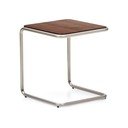 Sānu galdiņš ar riekstkoka imitāciju 42x42 cm Tarsel – Kave Home