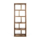 Dabīga toņa grāmatplaukts ar riekstkoka imitāciju 70x198 cm Berlin – TemaHome
