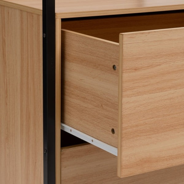 Dabīga toņa atvērta tipa drēbju skapis 60x190x48 cm Armarios – Casa Selección-image-1