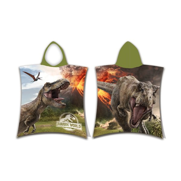 Kokvilnas bērnu pončo 3–8 gadu vecumam Jurassic World "Volcano" – Jerry Fabrics