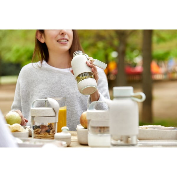 Krēmkrāsas stikla pudele ceļojumiem 500 ml To Go Organic – Lékué-image-3