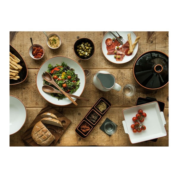 2 akācijas koka salātu karošu komplekts Premier Housewares Socoro-image-3