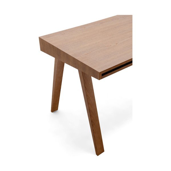 Brūns galds ar oša koka kājām EMKO, 80 x 70 cm-image-4