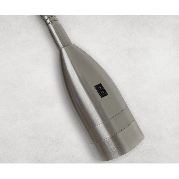 Sudraba krāsas metāla LED prožektora tipa lampa ar regulējamu spilgtumu Sten – Fischer & Honsel-image-2