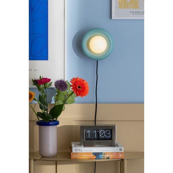 Gaiši zila keramikas sienas lampa ar vadu Catania Ring – Leitmotiv-image-1