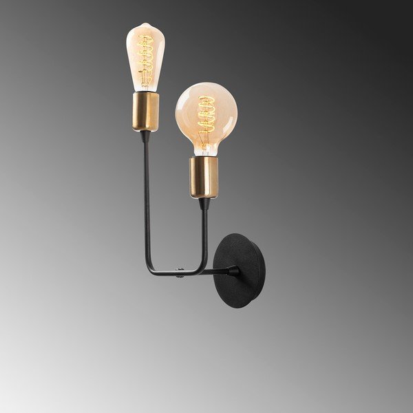 Melna sienas lampa Dolma – Opviq lights-image-4