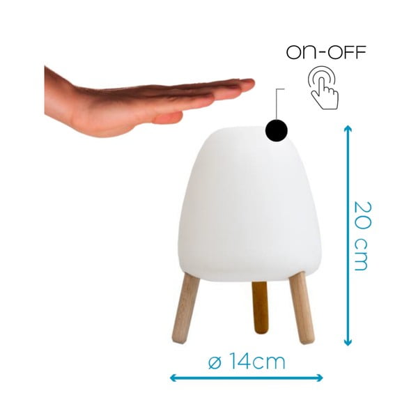 Balta galda lampa Tomasucci Jelly, augstums 20 cm-image-2