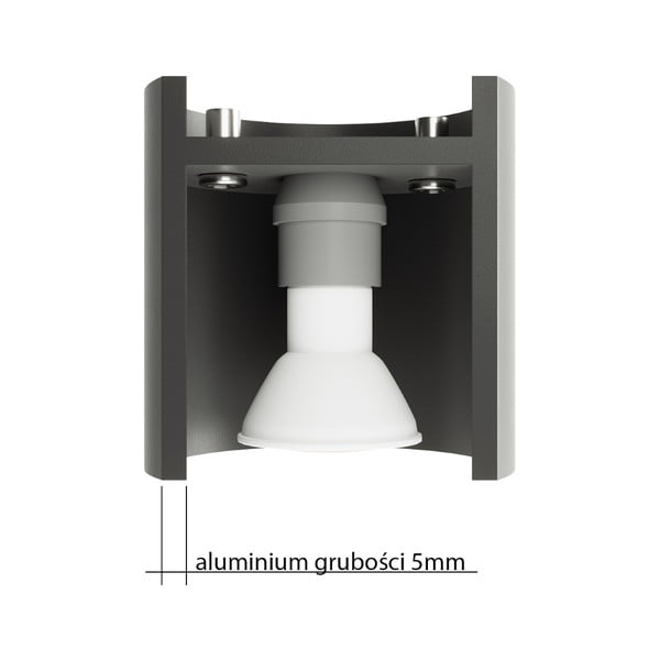 Balta griestu lampa ar metāla abažūru Vulco – Sollux-image-3
