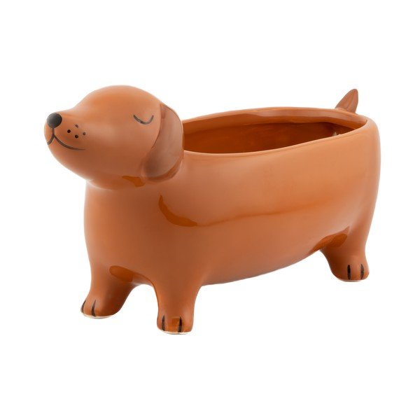 Keramikas puķu poda apvalks Sausage Dog – Sass & Belle