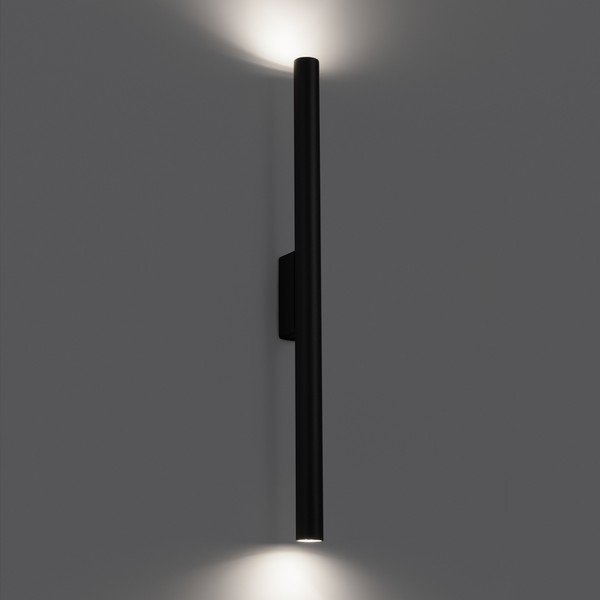 Melna sienas lampa ø 2,5 cm Fideus – Sollux-image-1