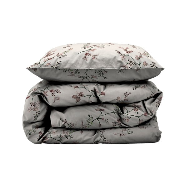 Bēša vienguļamā gultas veļa no kokvilnas satīna 140x200 cm Grace – Södahl-image-3