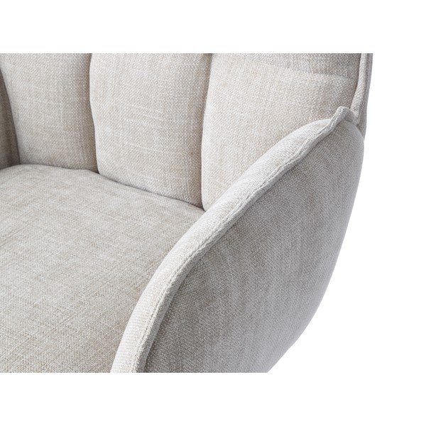 Krēmkrāsas polsterēti ēdamistabas krēsli (2 gab.) Marilla – Unique Furniture-image-1