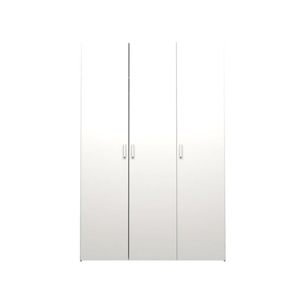 Balts trīsdurvju skapis Evegreen House Home, augstums 175,4 cm