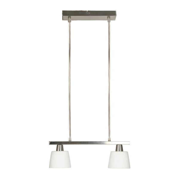 Balta griestu lampa ar stikla abažūru 40x11 cm Hybryda – Candellux Lighting