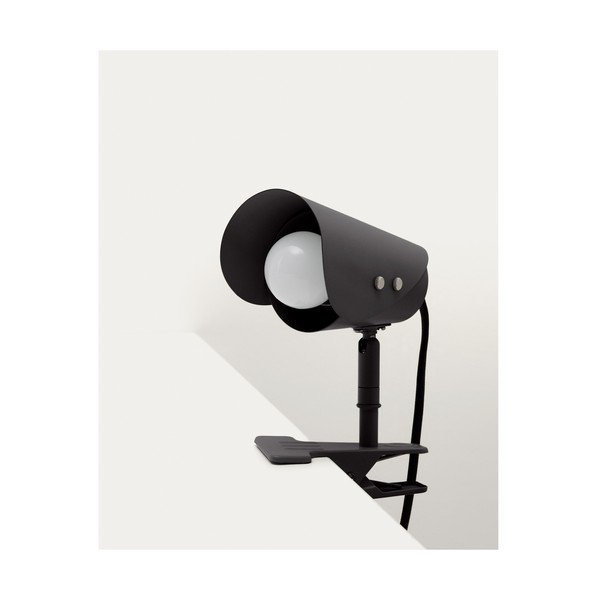 Melna metāla galda lampa ar klipsi (augstums 16 cm) Jula – Kave Home-image-4