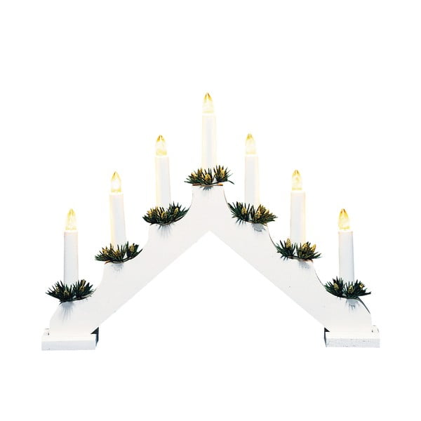 Balts gaismas dekors ar Ziemassvētku motīvu Ola – Markslöjd