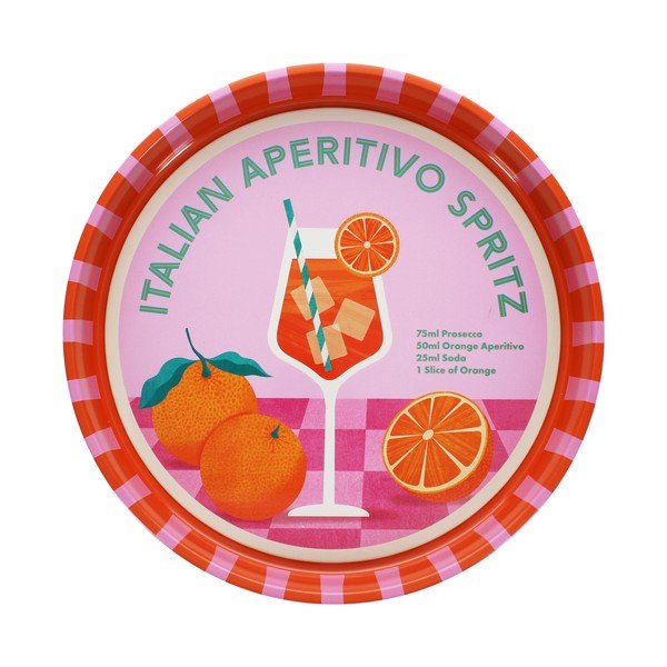 Metāla paplāte ø 33 cm Aperitivo Spritz – Rex London