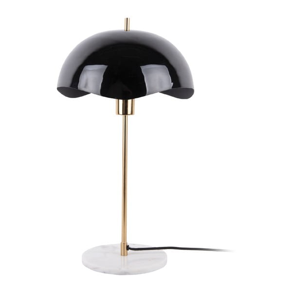 Melna galda lampa (augstums 56 cm)  Waved Dome – Leitmotiv