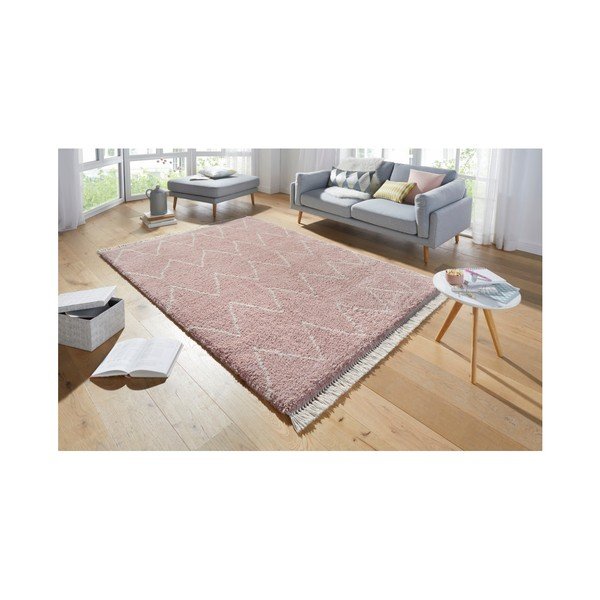 Rozā paklājs Mint Rugs Rotonno, 200 x 290 cm-image-1