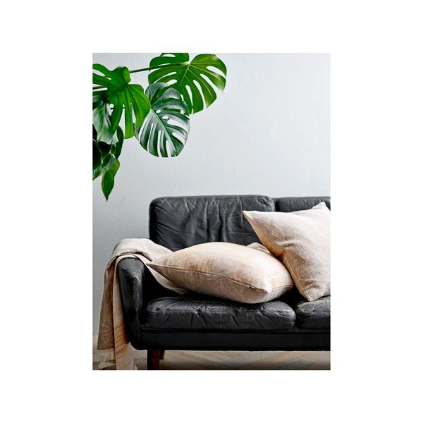 Gaiši brūns organiskās kokvilnas pleds Södahl Infinity, 130 x 170 cm-image-1