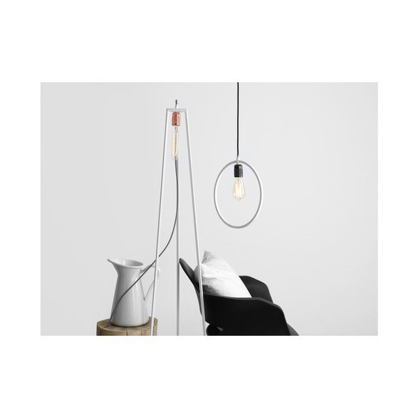 Balta grīdas lampa Pielāgota forma Trimetric-image-3